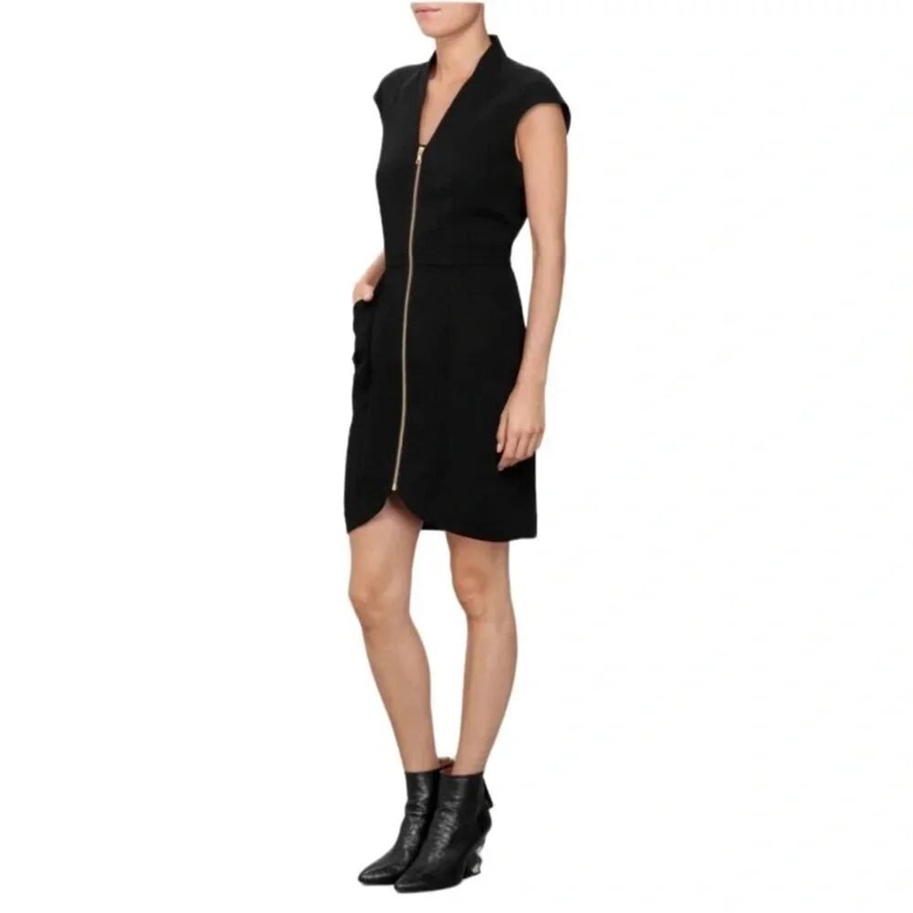 & Other Stories Hour glass Black mini dress Size 6